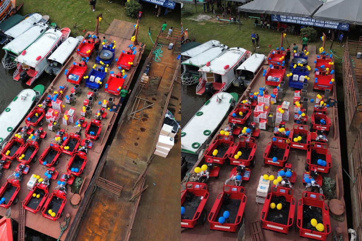 Imagens: Drone/Gustavo Leite/Prefeitura de Itacoatiara/Divulgação